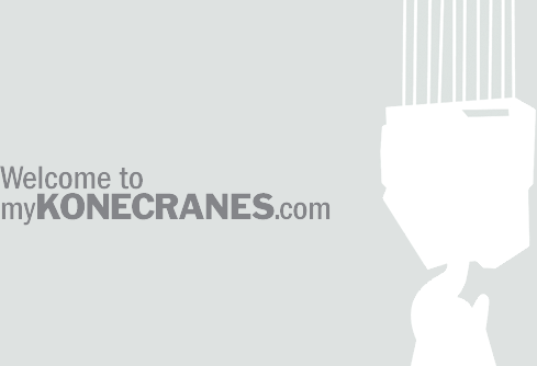 Welcome to myKONECRANES.com